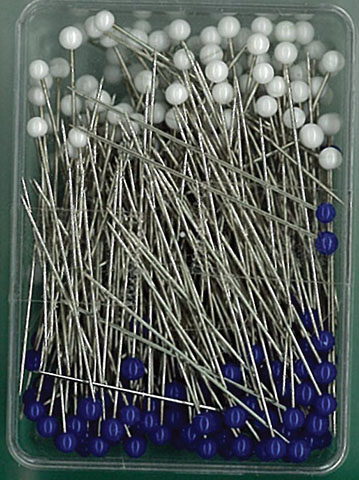 Nifty Notions 200 Glass Head Pins 1-3/8"