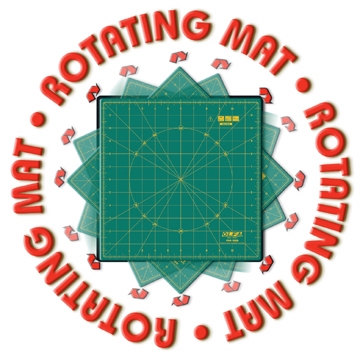 Olfa Rotating/Spinning Rotary Mat 12" Square