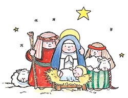 Penny Black Rubber Stamp 3"X4" - The Manger