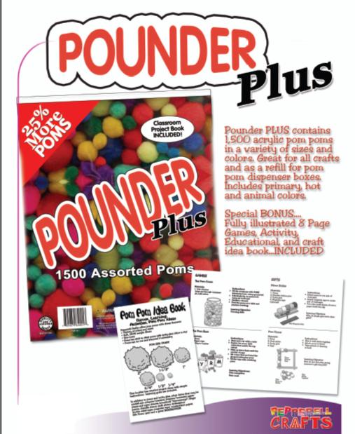 Pepperell Pounder Plus Bag of Pom Poms