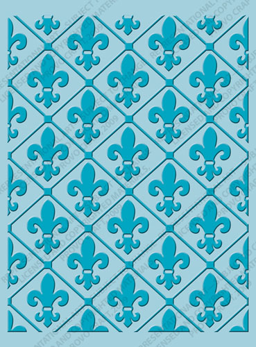 Cuttlebug Emboss A2 Fleur de Lis