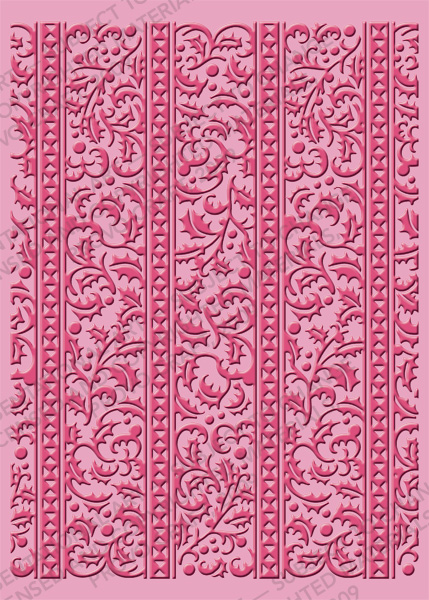 Cuttlebug 5"x7" Embossing Folder - Holly Ribbons