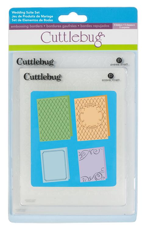 Cuttlebug Embossing Folders, Wedding Suite Set, 4 pieces