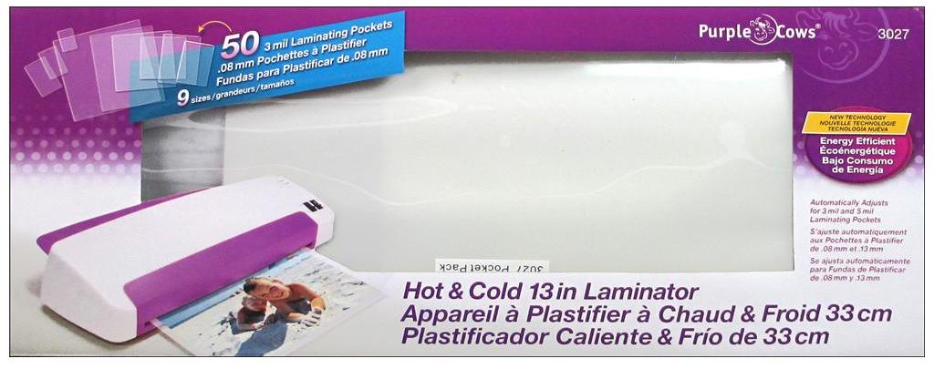 Purple Cows Hot & Cold 13" Laminator