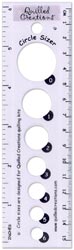 Quilled Creations Circle Sizer Ruler Quilling Tool