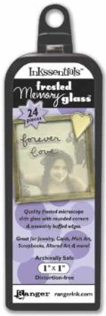Ranger Frosted Memory Glass - 1" x 1" - 24 Pieces - Frosted