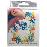 Rubber Stamp Tapestry Fabric Stamp Set - Wildflower Trellis