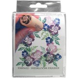 Rubber Stamp Tapestry Fabric Stamp Set - Heirloom Pansies