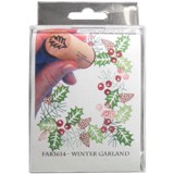 Rubber Stamp Tapestry Fabric Stamp Set - Winter Garland