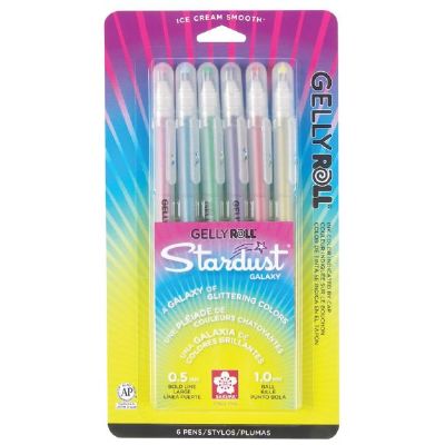 Sakura Gelly Roll Stardust Bold Galaxy Pens 6/Pkg