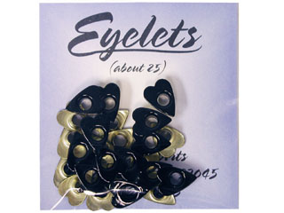 ScrapArts Eyelets 3/16 Heart 25 pc - Jazz Black