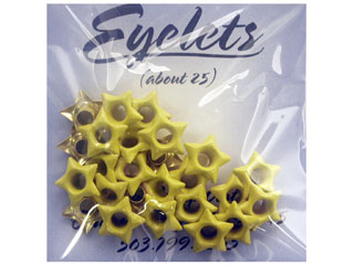 ScrapArts Eyelets 3/16 Star 25 pc - Sun Yellow