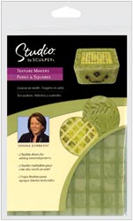 Studio By Sculpey Texture Makers - Ferns & Squares