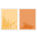 Sizzix - Texture Fades Embossing Folders - Tim Holtz - Cattails & Pumpkins