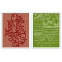 Sizzix - Texture Fades Embossing Folders - Tim Holtz - Merry Christmas & Vintage Holiday
