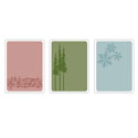 Sizzix - Texture Fades Embossing Folders - Tim Holtz - Seasonal Stuff Set