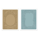 Sizzix - Texture Fades Embossing Folders - Tim Holtz - Book Covers Set