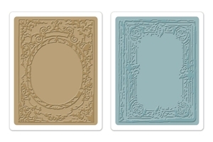Sizzix - Texture Fades Embossing Folders - Tim Holtz - Book Covers Set