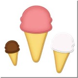 Spellbinders Die - Limited Edition - Nested Ice Cream Cones