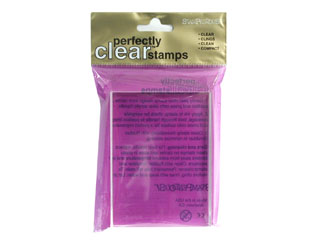 Stampendous Perfectly Clear Stamps Acrylic Block Handle Medium. 4" x 3"