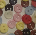 Plastic Buttons, 6mm (1/4") Standard Doll Size