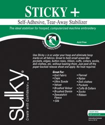 Sulky Sticky Stabilizer Package 21.5"x 36" White