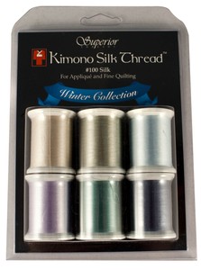 Kimono Silk Thread Set Winter Collection 6 Spools