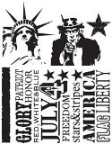 Tim Holtz Stamps - American Silhouette