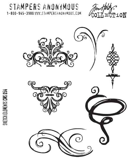 Tim Holtz Stamps - Sketch Elements