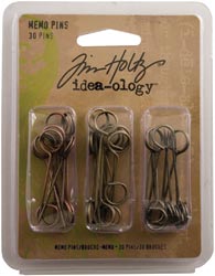 Tim Holtz Idea-Ology Memo Pins 30/Pkg