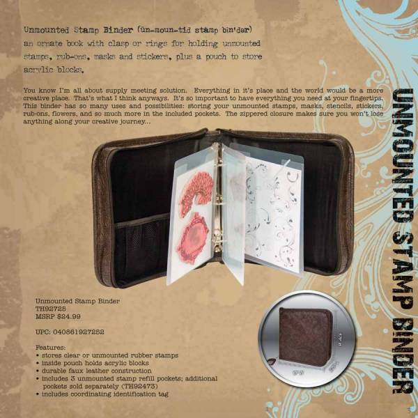 Cropper Hopper - Tim Holtz Unmounted Stamp Binder