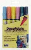 Marvy Uchida DecoFabric Markers 3mm 6/Pkg - Complementary Colors