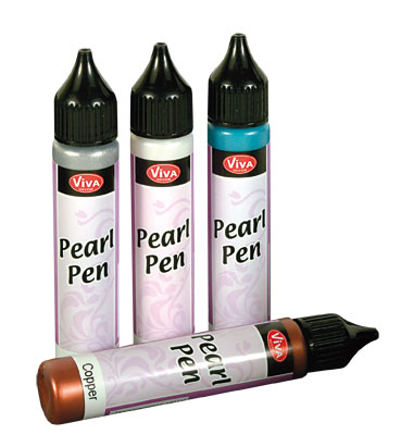 Viva Decor Pearl Pens -  Ice White