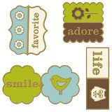 We R Memory Keepers - Crop-A-Dile III Main Squeeze Tabs 4/Pkg - Smile