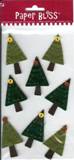 Westrim Paper Bliss Felt Christmas Embellishment - Tiny Trees