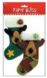 Westrim Paper Bliss Felt Christmas Embellishment  -  Merry Moose