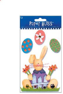 Westrim Paper Bliss Embellishment - Bunny and Eggs