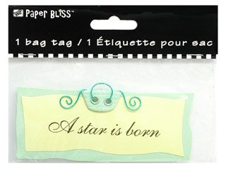 Westrim Paper Bliss Dimensional Bag Tags - A Star Born