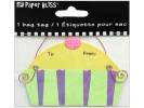 Westrim Paper Bliss Dimensional Bag Tags - Cupcake