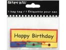 Westrim Paper Bliss Dimensional Bag Tags - Happy Birthday