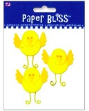 Westrim Paper Bliss Button Embellishment Chickies 3 pc