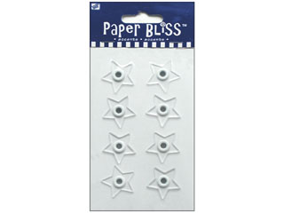 Westrim Paper Bliss Acrylic Embellishment Eyelets Clear 8/pkg Stars