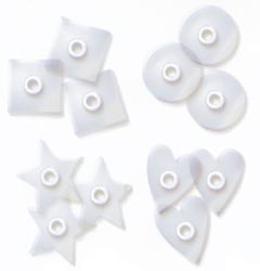 Westrim Paper Bliss Acrylic Embellishment Eyelets Value Pack Assorted Clear
