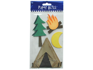 Westrim Paper Bliss Embellishment - Camping Assorted