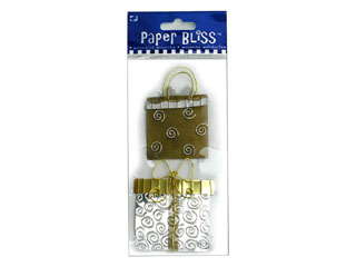 Westrim Paper Bliss Metal Embellishment - Gifts 2 pc