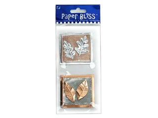 Westrim Paper Bliss Metal Embellishment - Leaves 2 pc