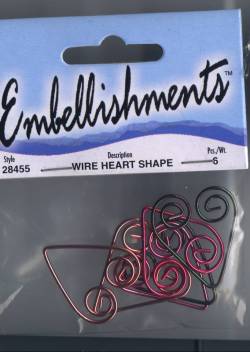 Westrim Wire Shape Embellishments - Heart