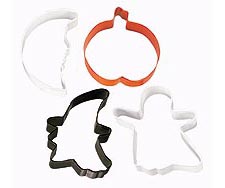 Wilton Halloween Spooky Shapes Colored Metal Cookie Cutter Set