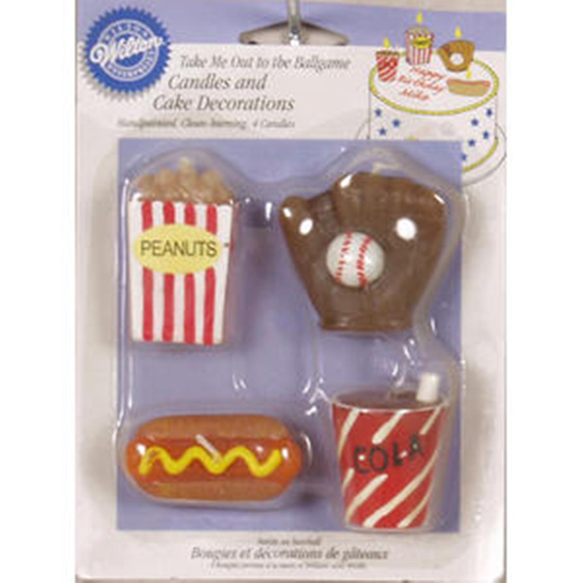 Wilton Candle Set - Take Me Out To The Ballgame 4-Piece Candle Set