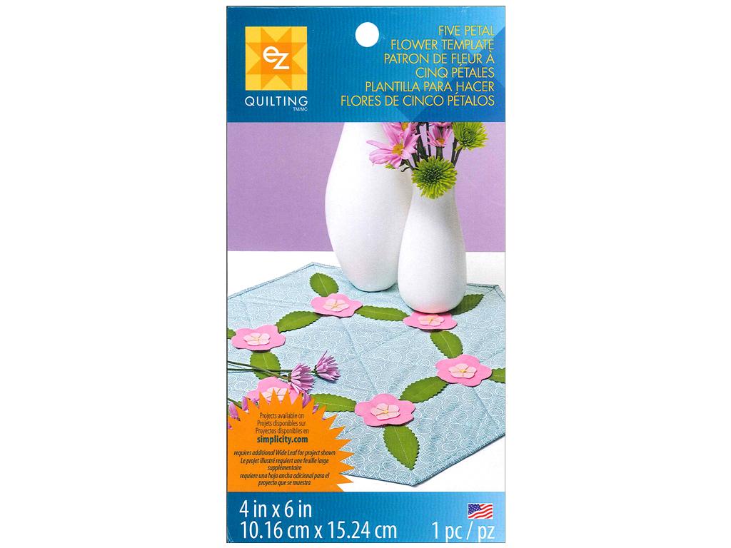 Wrights EZ Quilting Template - Five Petal Flower